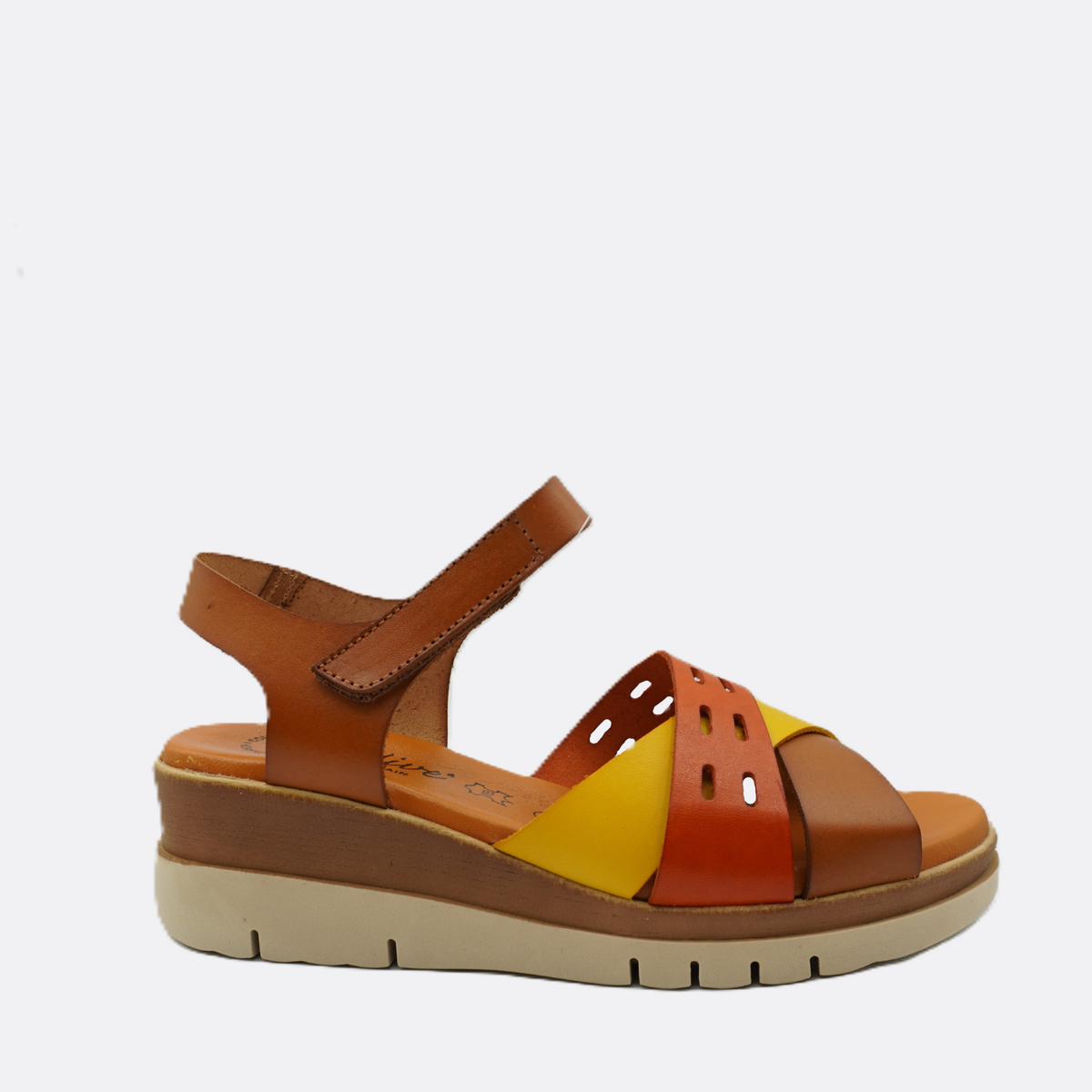 Luxdive Agrigento Cuomul Red Leather Wedge Sandal - Premium Footwear Port Douglas