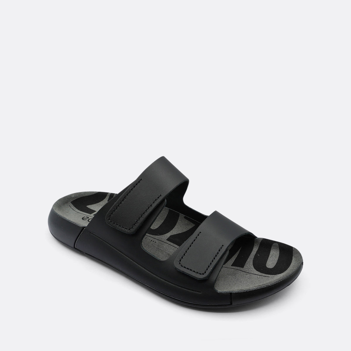 Ecco Cozmo 2 Strap Mens Black Slide