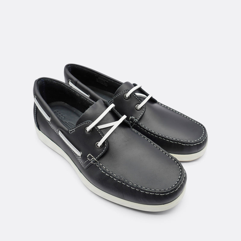 Ecco S Lite Moc Navy Boat Shoe