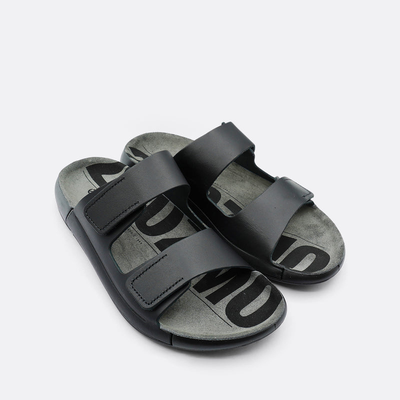 Ecco Cozmo 2 Strap Mens Black Slide