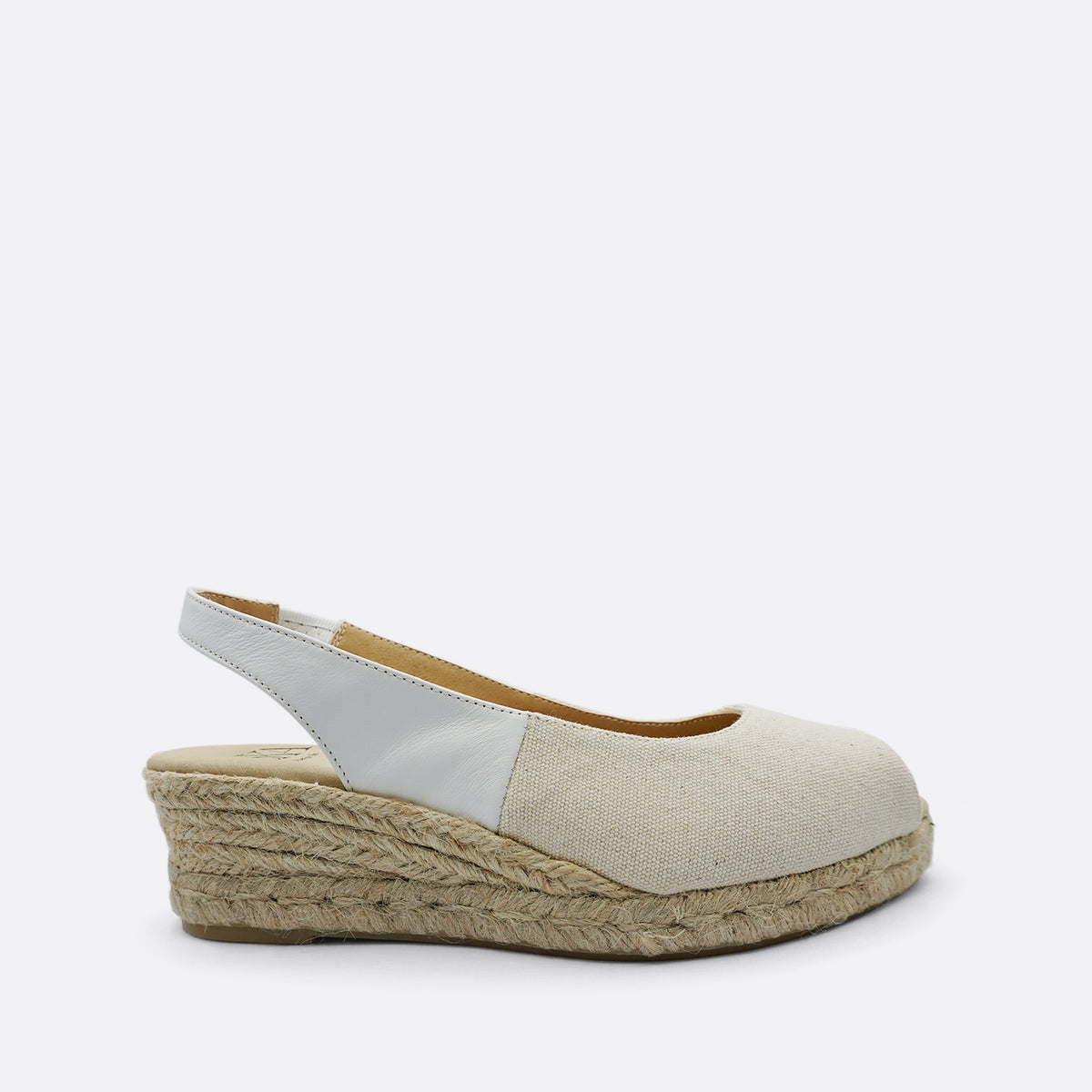 Ska Clipper Beige Espadrille Wedge Heel