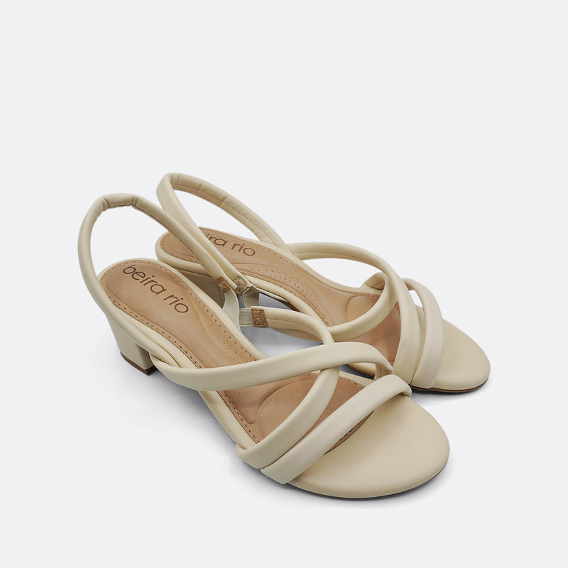 Beira Rio Brooke Cream Heel