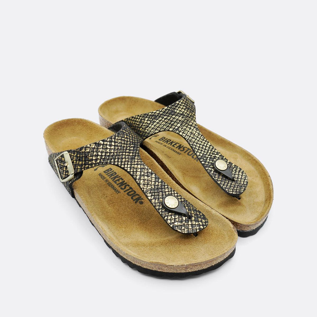 Birkenstock Gizeh Narrow Python Black