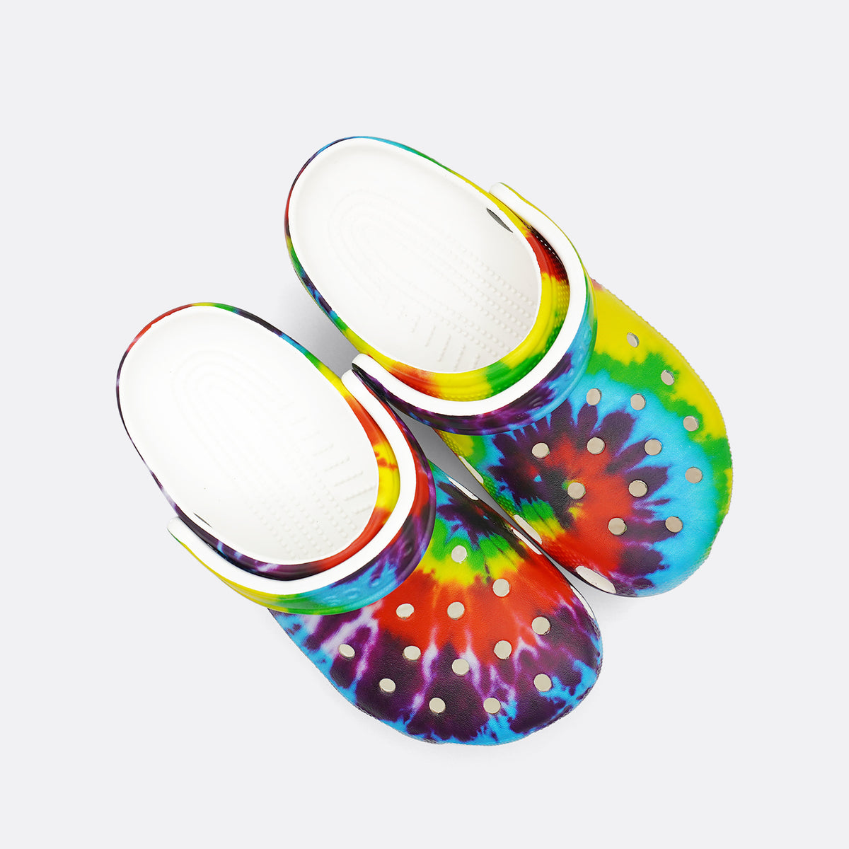 Crocs Tie Dye White