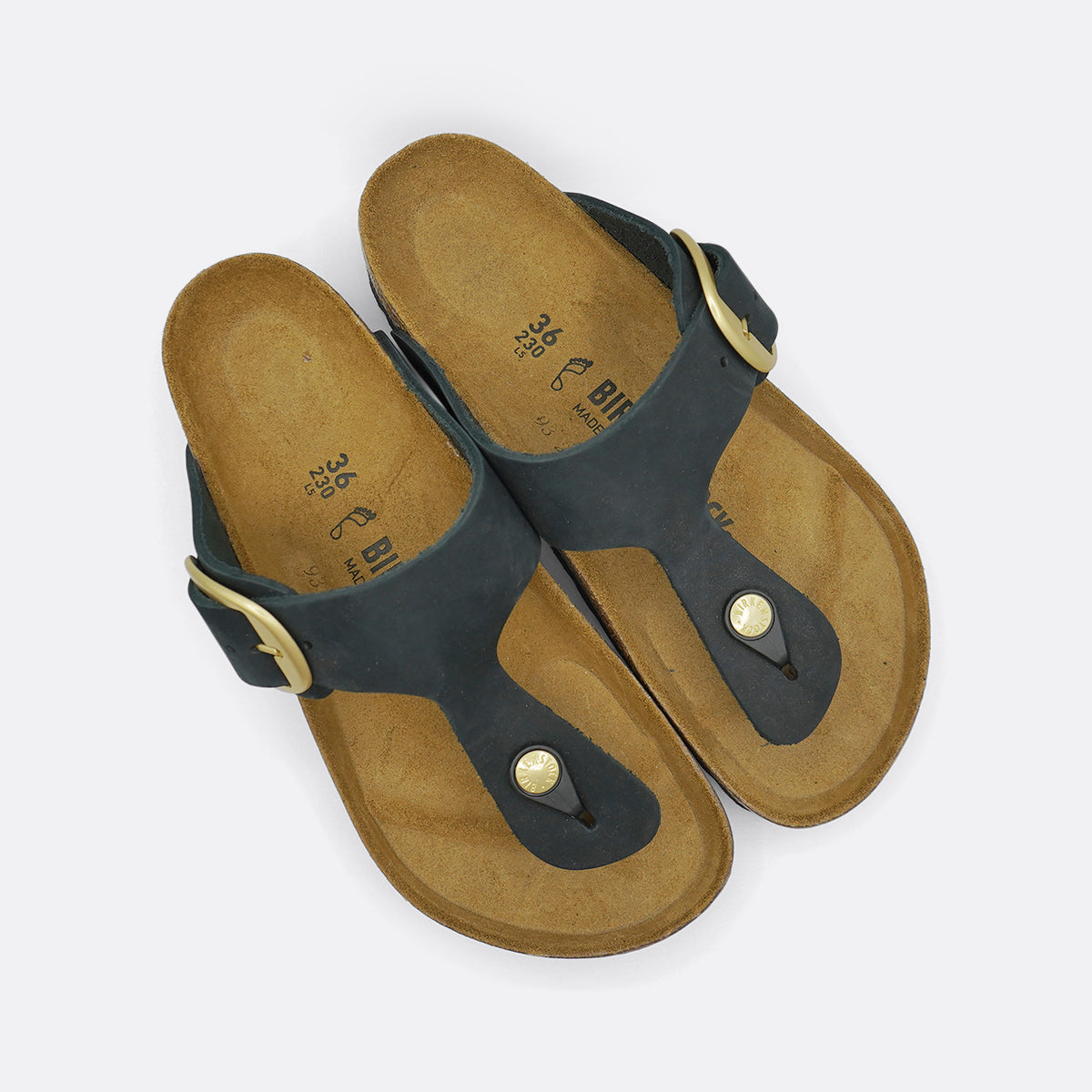 Birkenstock Gizeh Big Buckle Nubuck Black