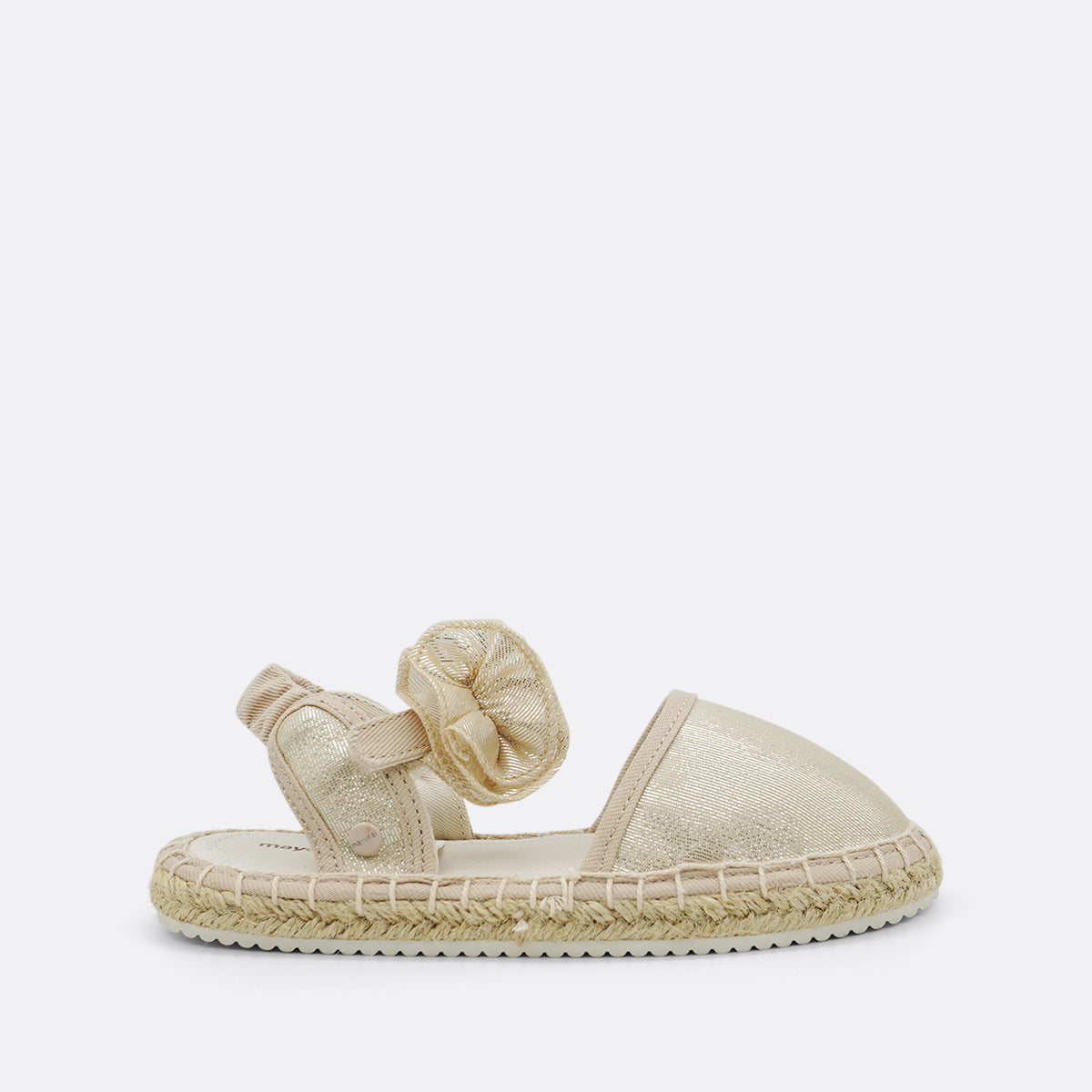 Mayoral Talon Yute Gold Kids Espadrille