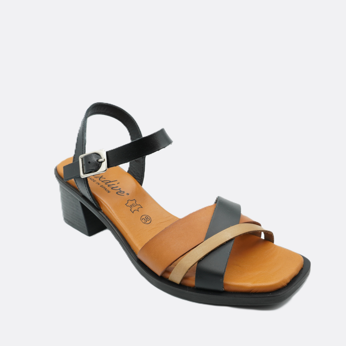 Luxdive Verona Leather Black Heel - Premium Footwear Port Douglas