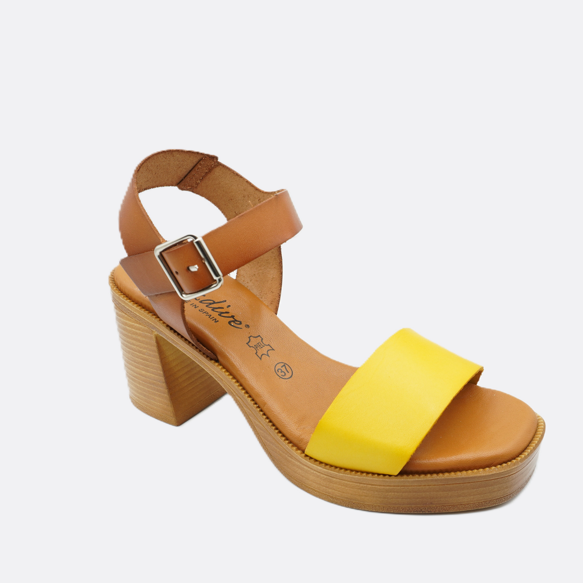 Luxdive Venezia Leather Cuogia Yellow Heel - Premium Footwear Port Douglas