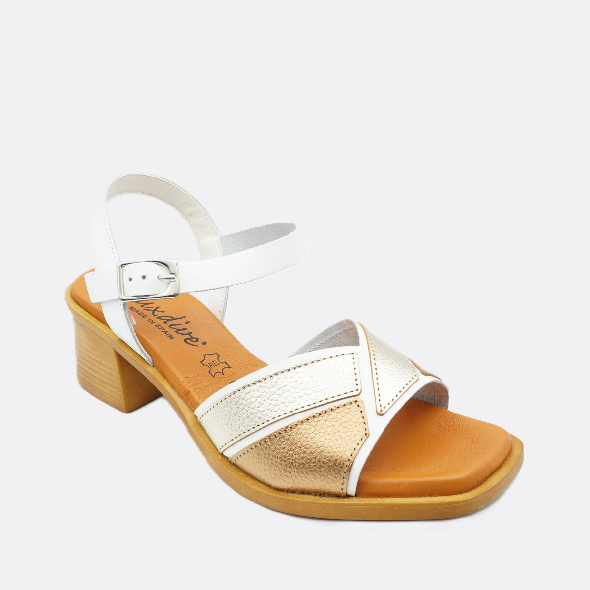 Luxdive Erice White Leather Heel - Premium Footwear Port Douglas
