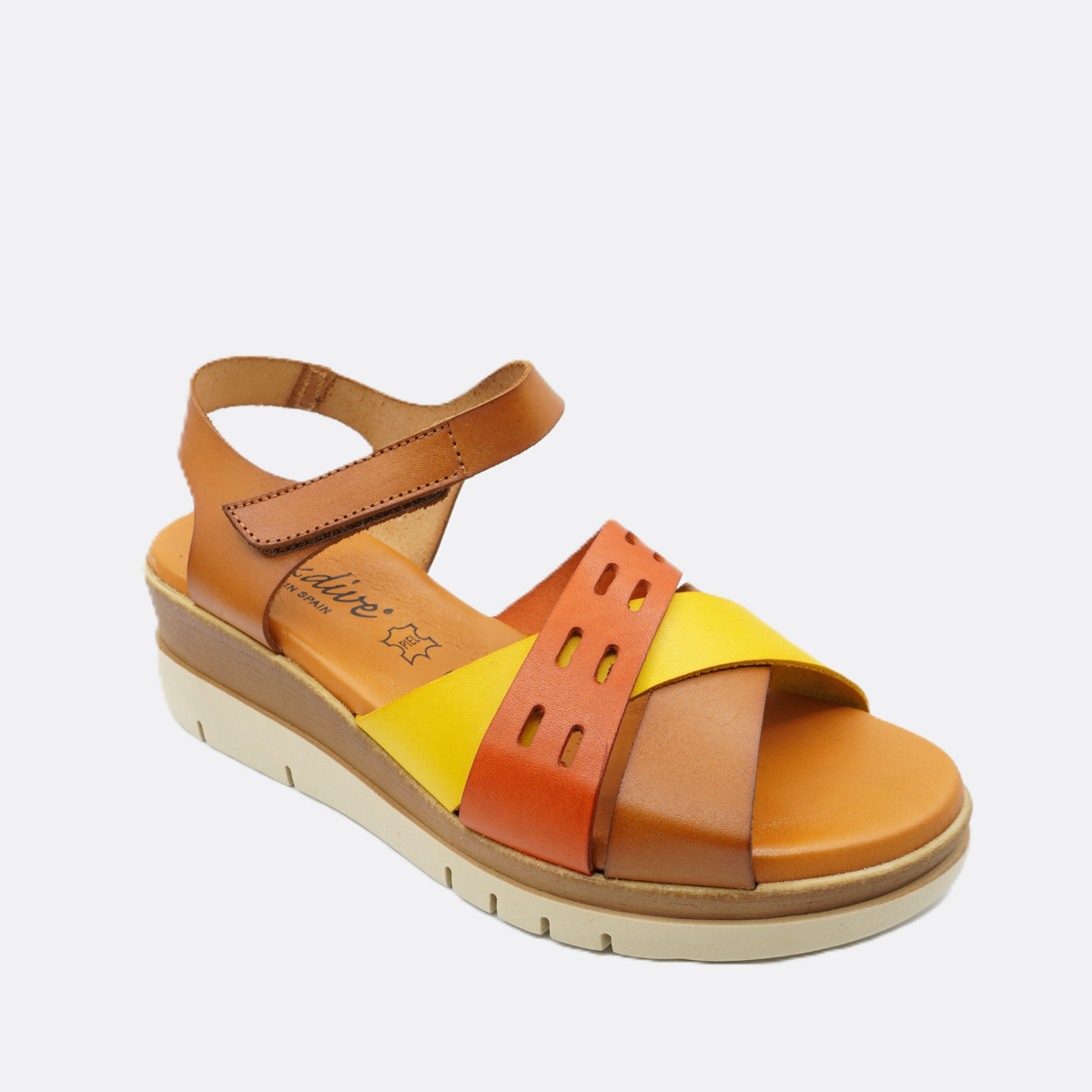 Luxdive Agrigento Cuomul Red Leather Wedge Sandal - Premium Footwear Port Douglas