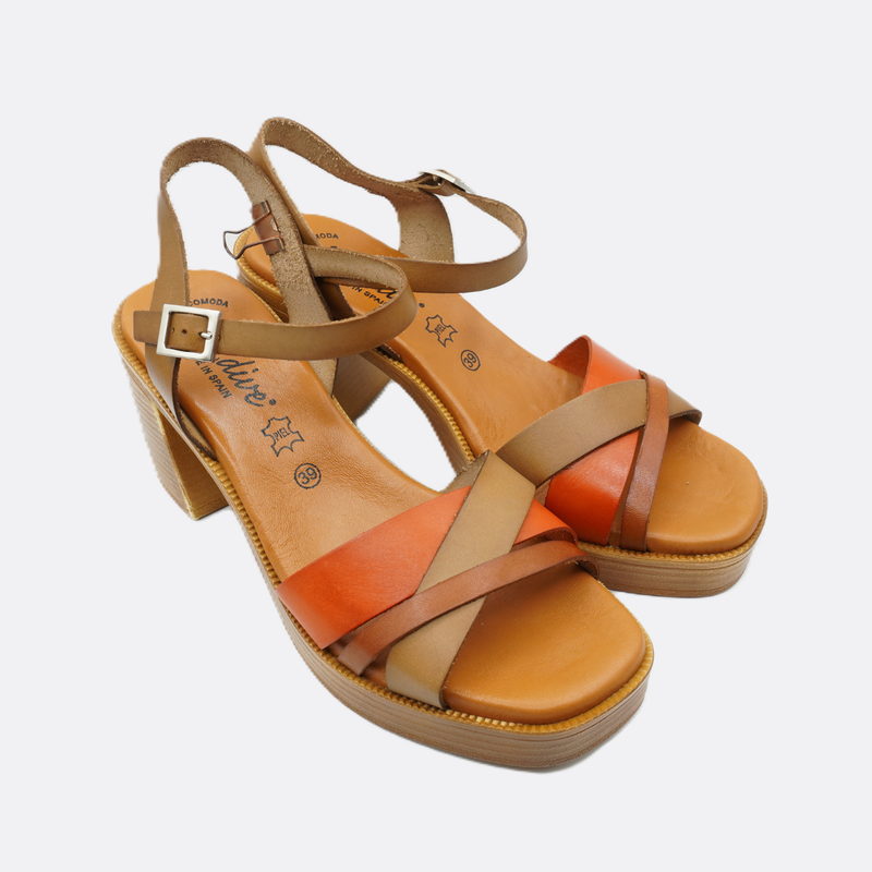 Luxdive Roma Terara Leather Heel - Premium Footwear Port Douglas