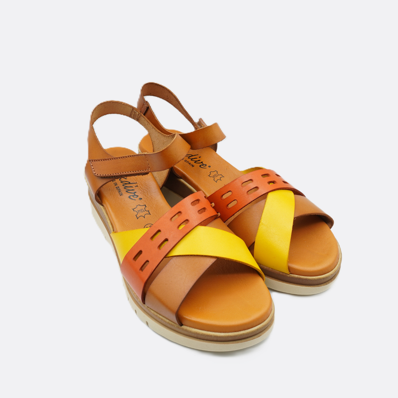 Luxdive Agrigento Cuomul Red Leather Wedge Sandal - Premium Footwear Port Douglas