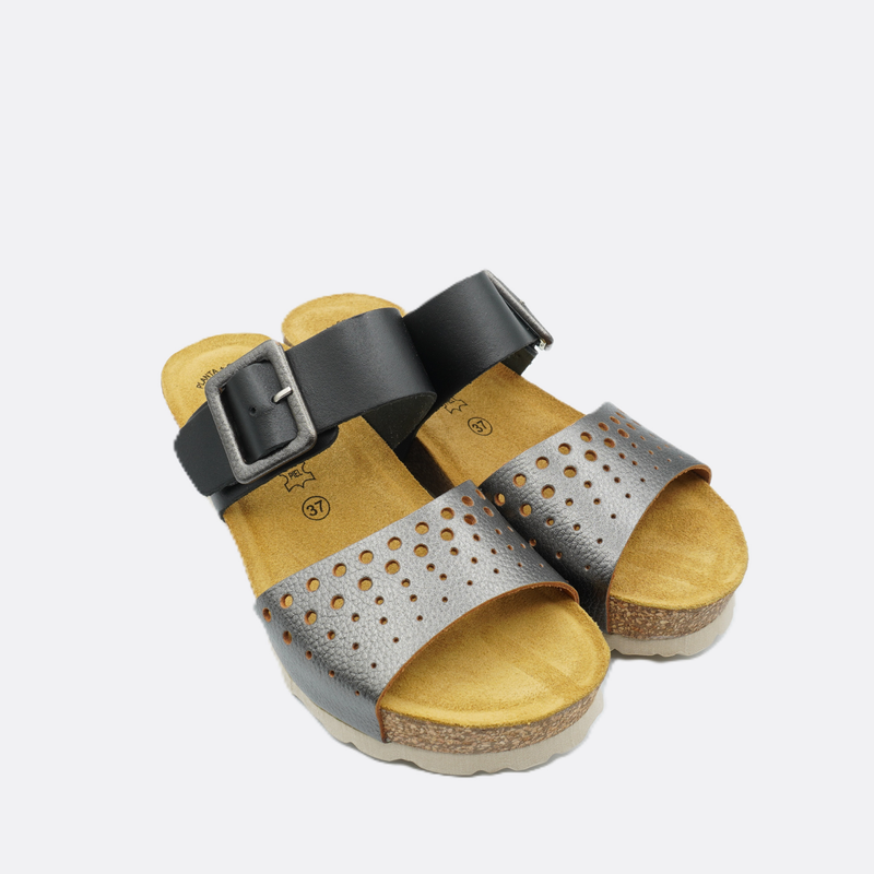 Luxdive Messina Nernic Black Wedge Slide - Premium Footwear Port Douglas