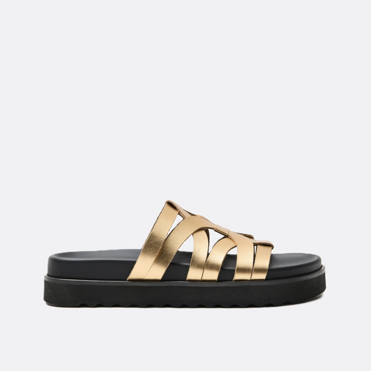 Ateneo Ariana Leather Gold Slide