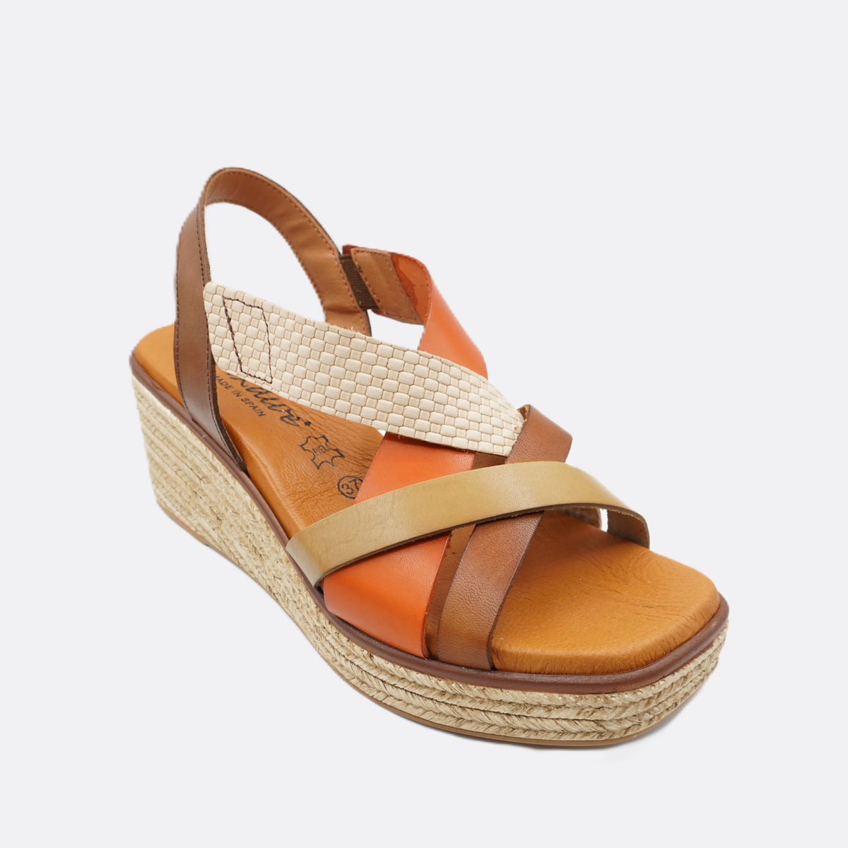 Luxdive Scoplello Leather Marara Terracotta Wedge Heel - Premium Footwear Port Douglas