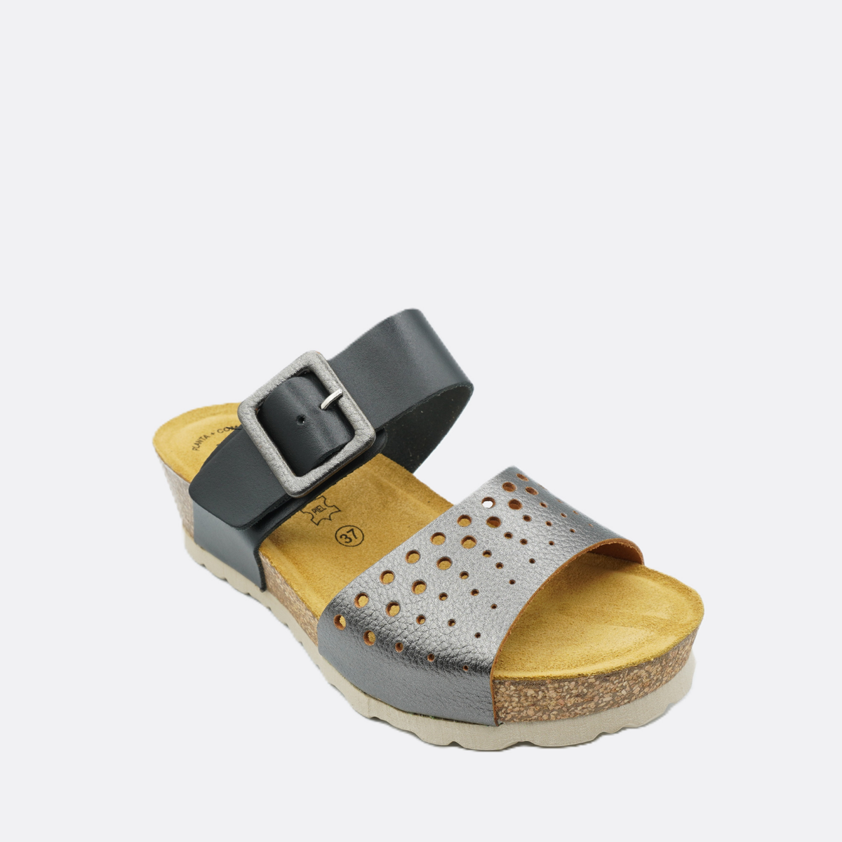 Luxdive Messina Nernic Black Wedge Slide - Premium Footwear Port Douglas