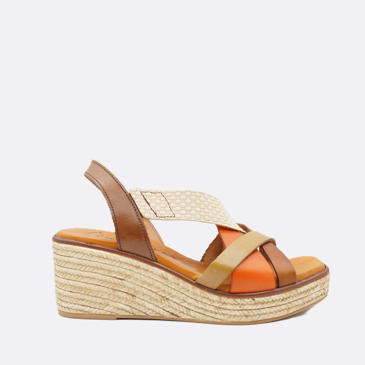 Luxdive Scoplello Leather Marara Terracotta Wedge Heel - Premium Footwear Port Douglas