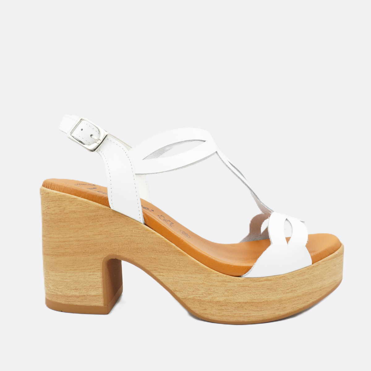 Luxdive Licata Leather White Heel - Premium Footwear Port Douglas
