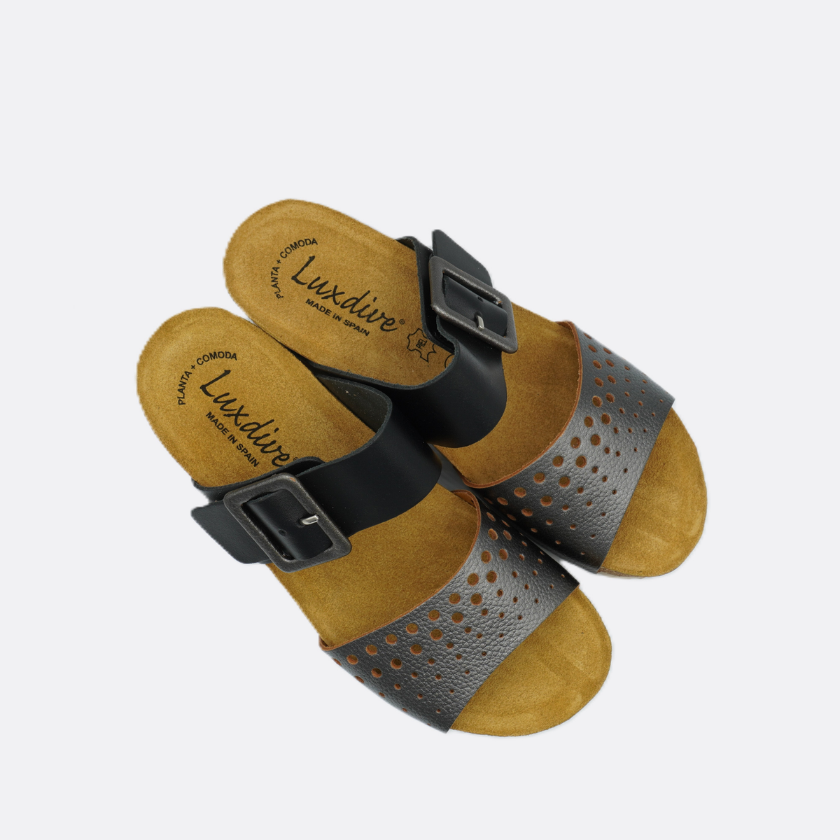 Luxdive Messina Nernic Black Wedge Slide - Premium Footwear Port Douglas