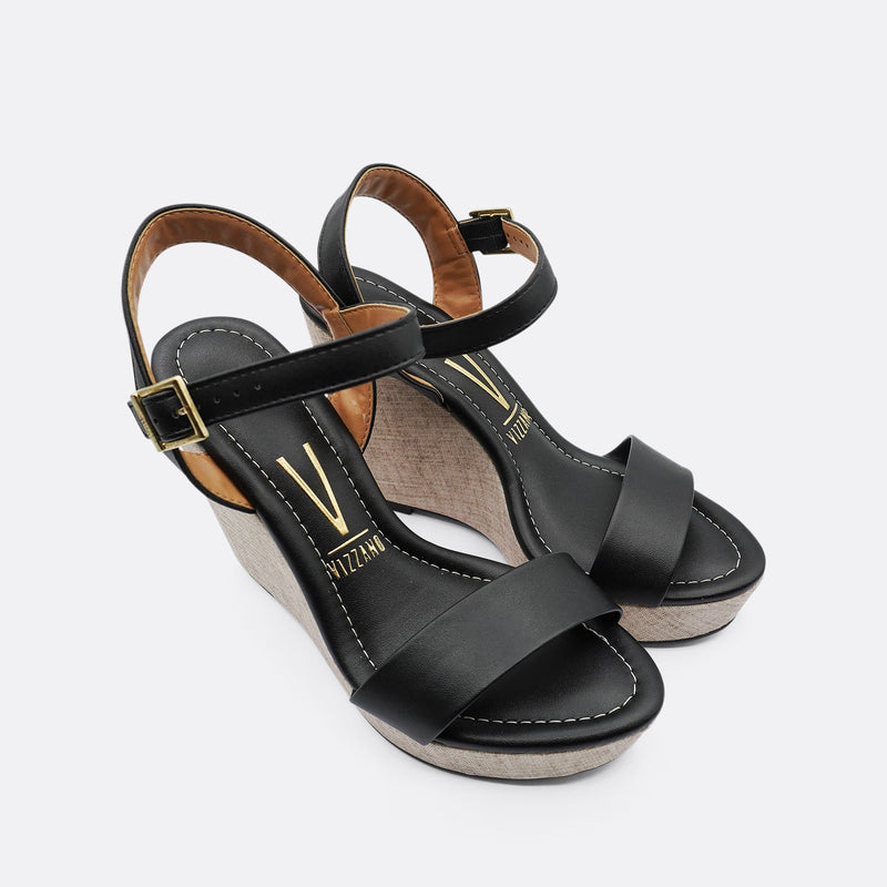 Vizzano Vera Wedge Heel Black