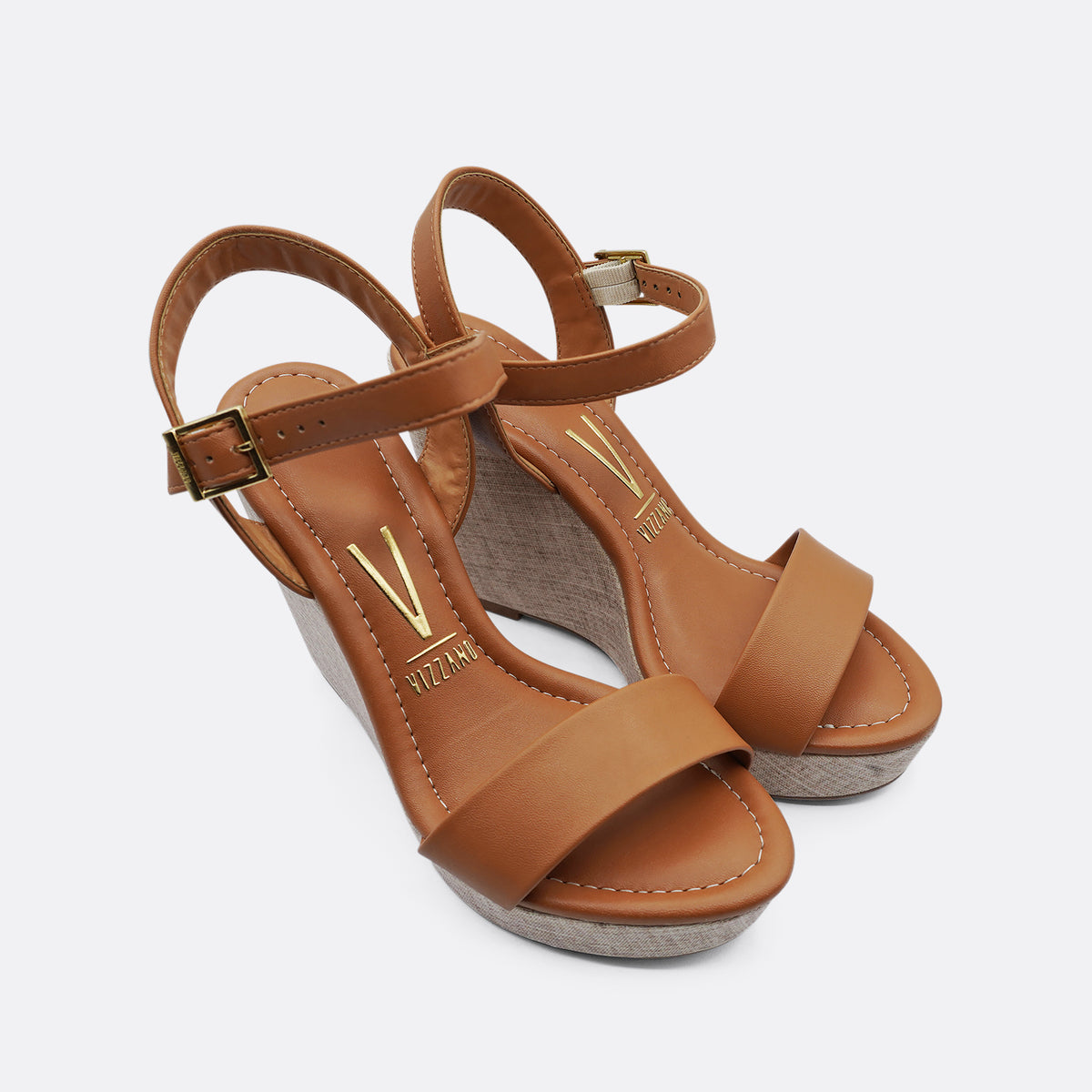 Vizzano Vera Wedge Heel Camel