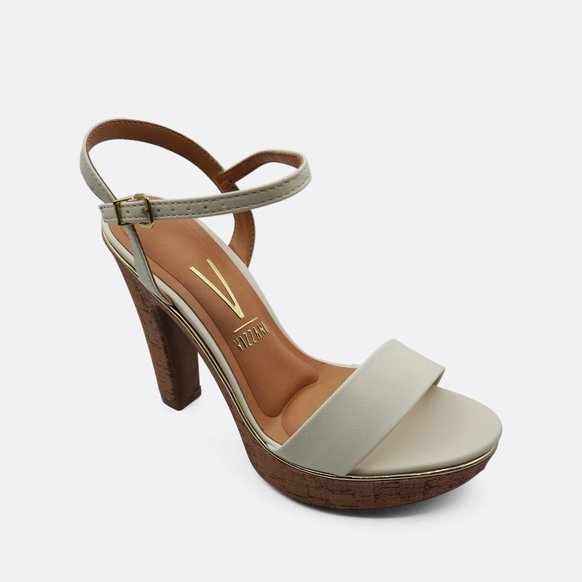 Vizzano Vivien Off White Natural Heel