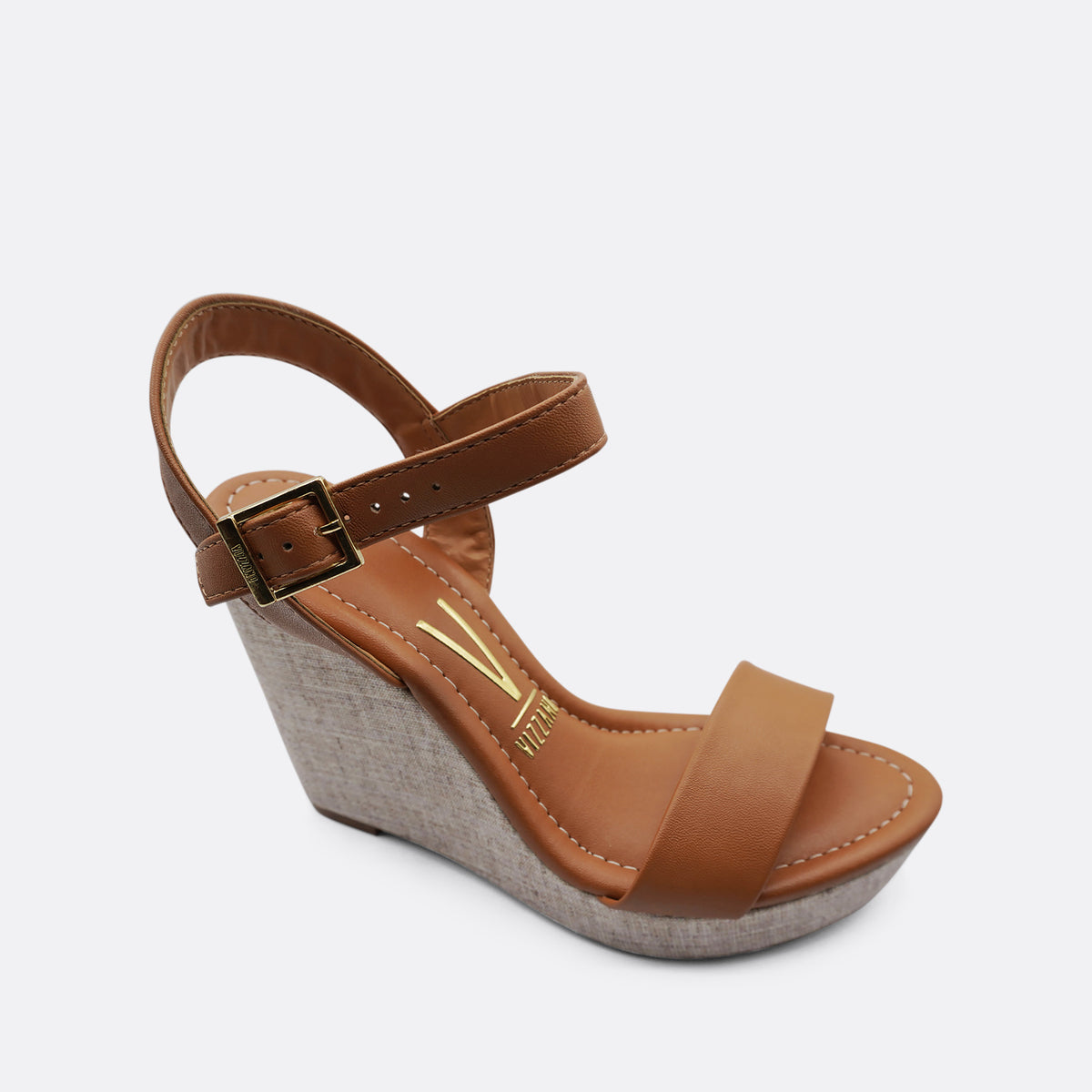 Vizzano Vera Wedge Heel Camel