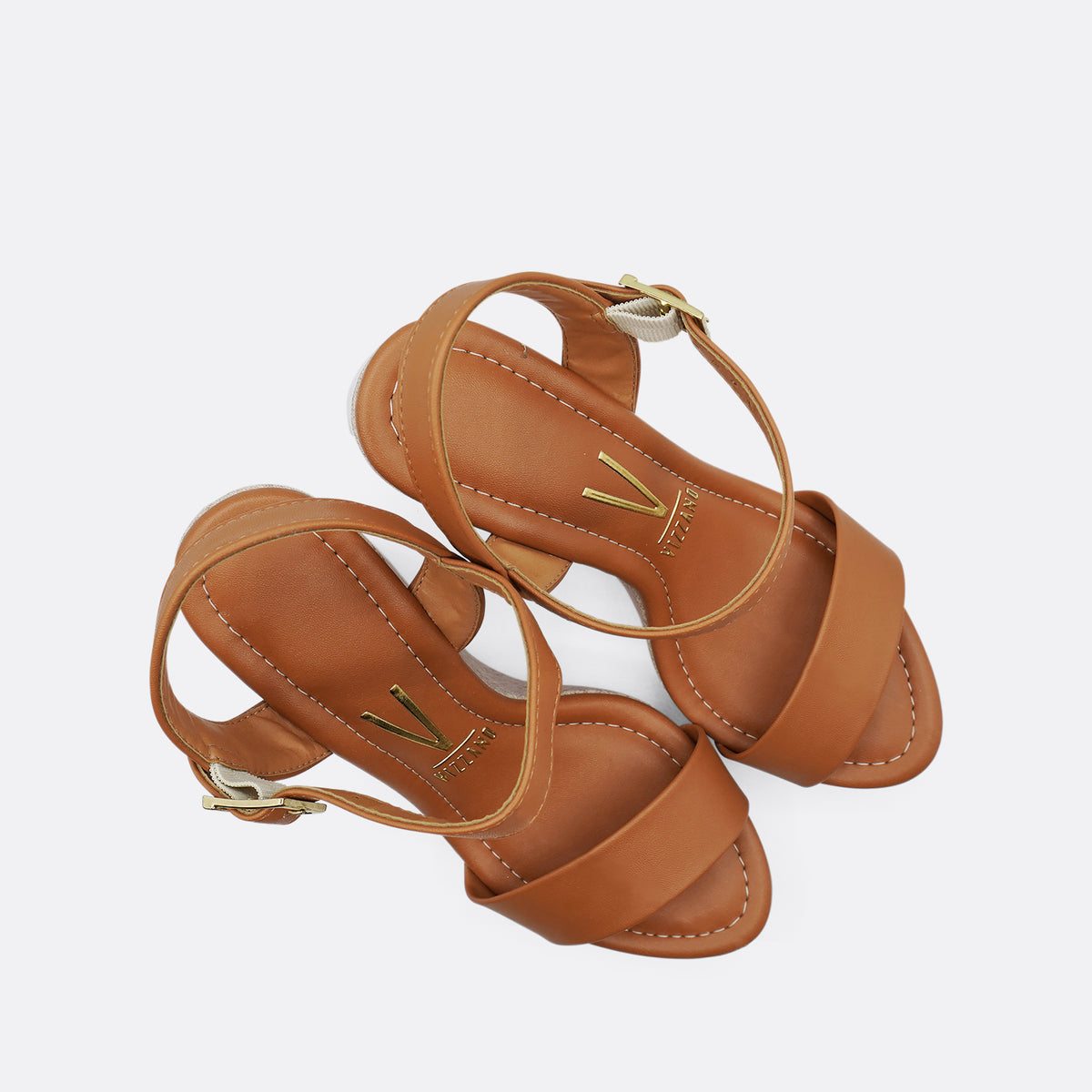 Vizzano Vera Wedge Heel Camel