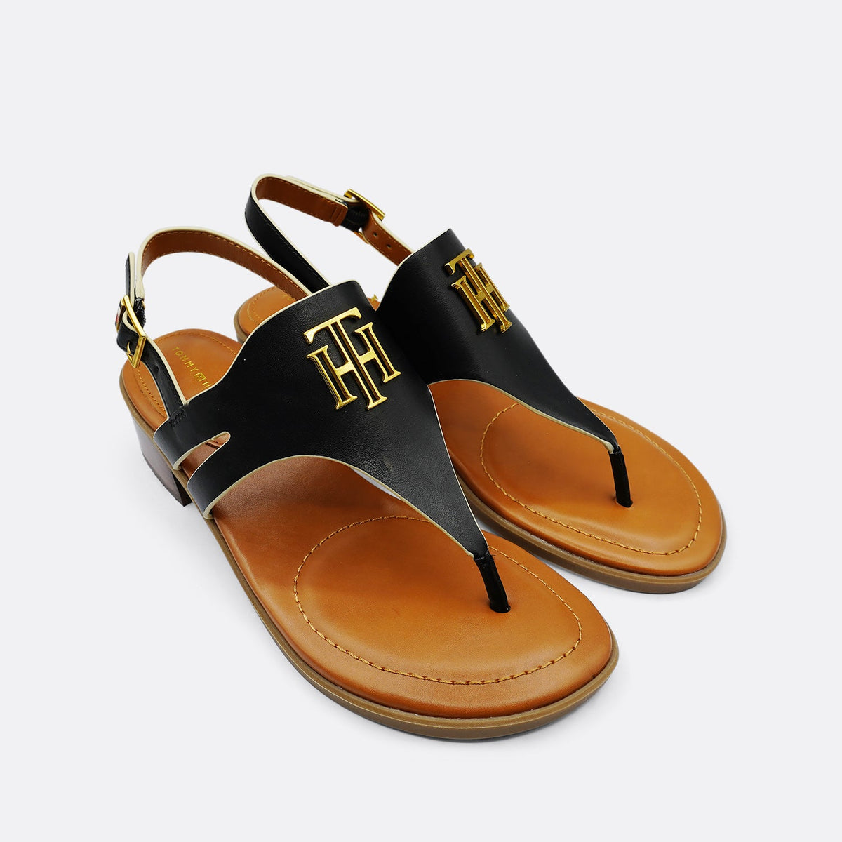 Tommy Hilfiger Ezma Black Sandal Heel