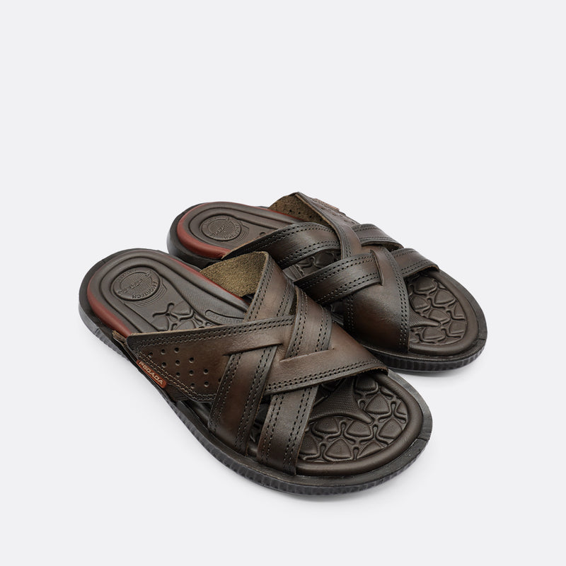 Pegada Manaus Brown Men's Slide