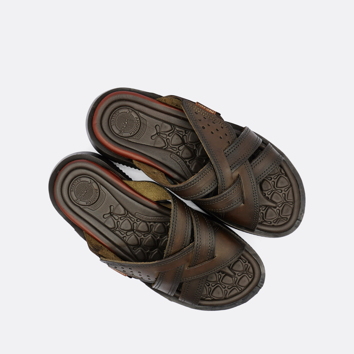 Pegada Manaus Brown Men's Slide