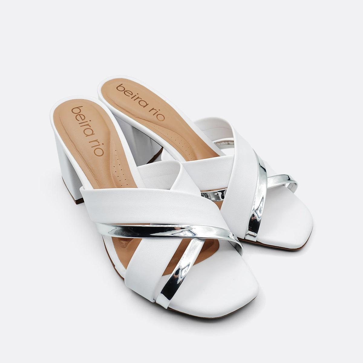 Beira Rio Barbs White Heel