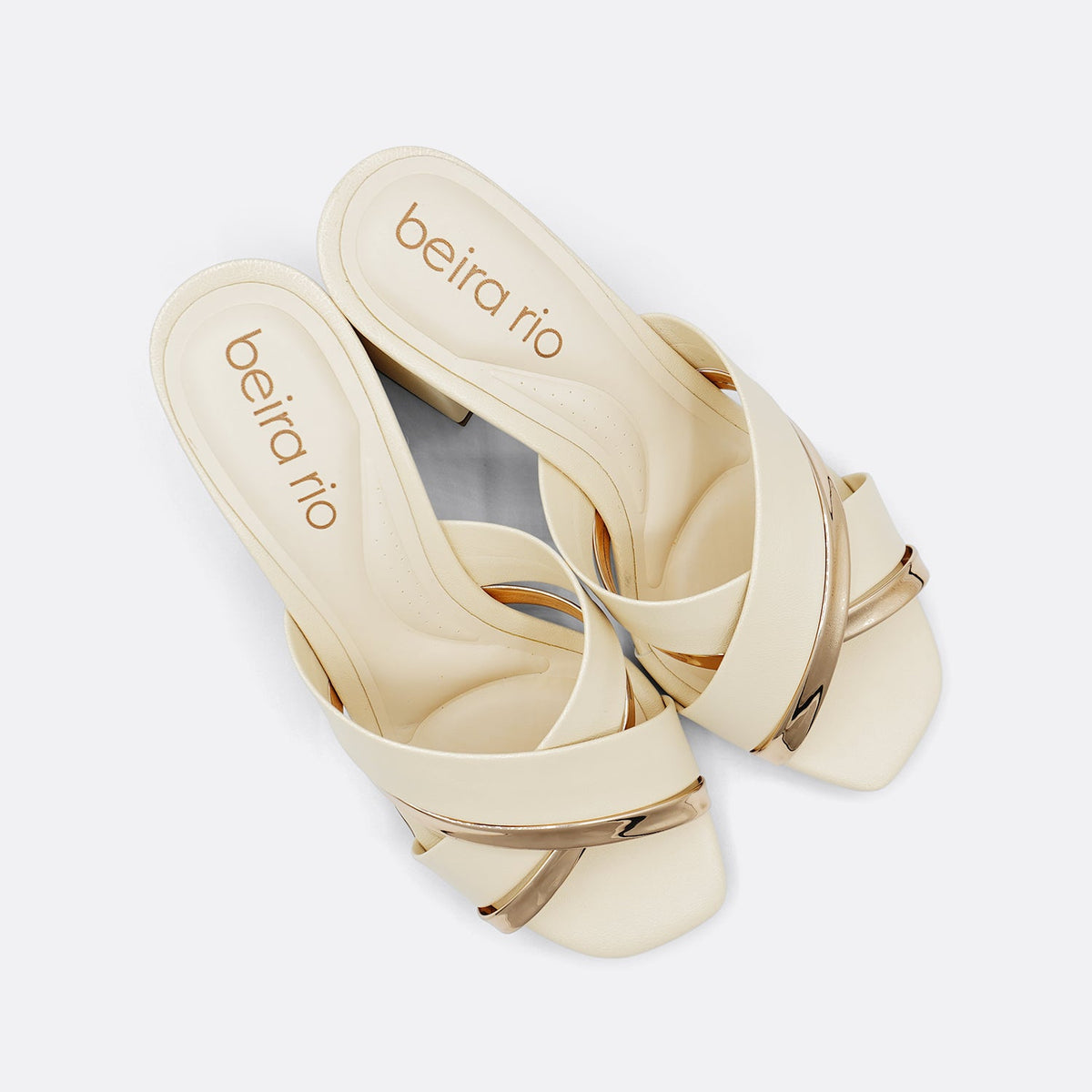 Beira Rio Barbs Cream Heel