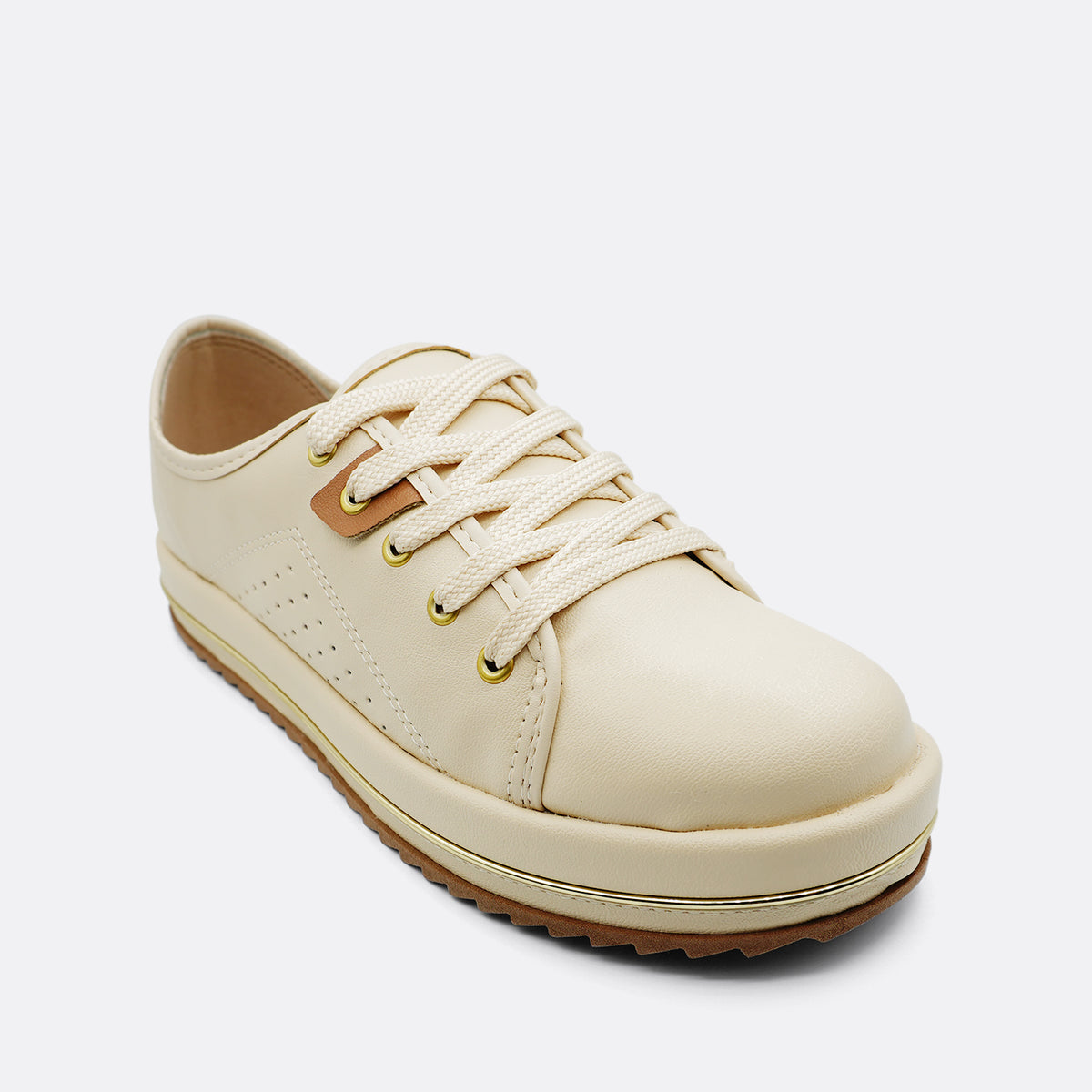 Beira Rio Napa Turim Shoe Cream Sneaker