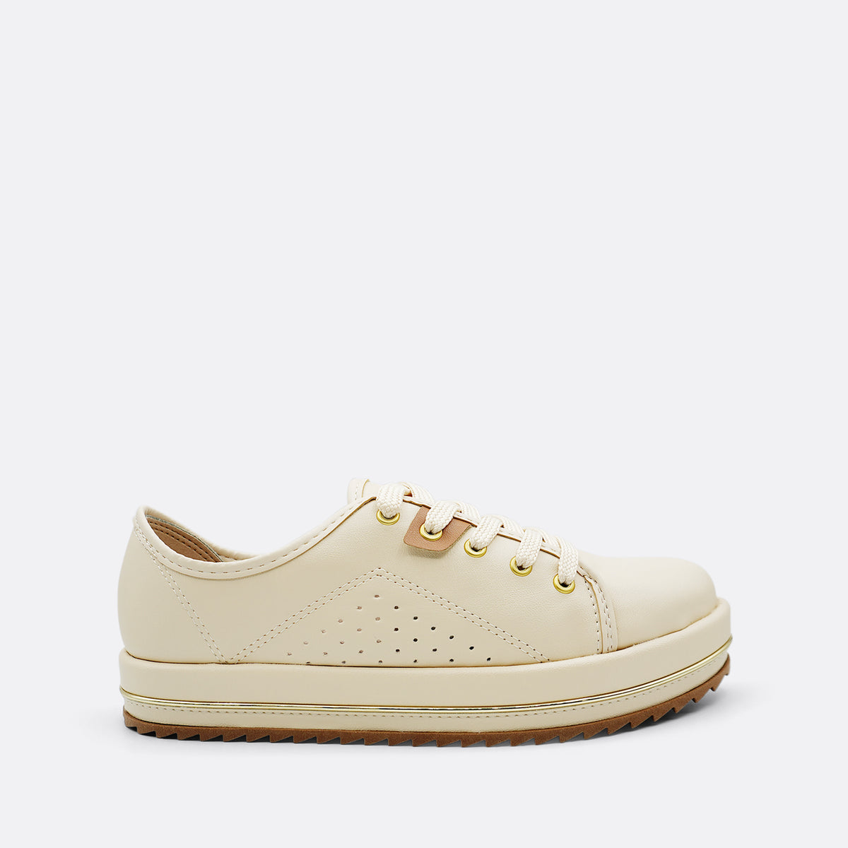 Beira Rio Napa Turim Shoe Cream Sneaker