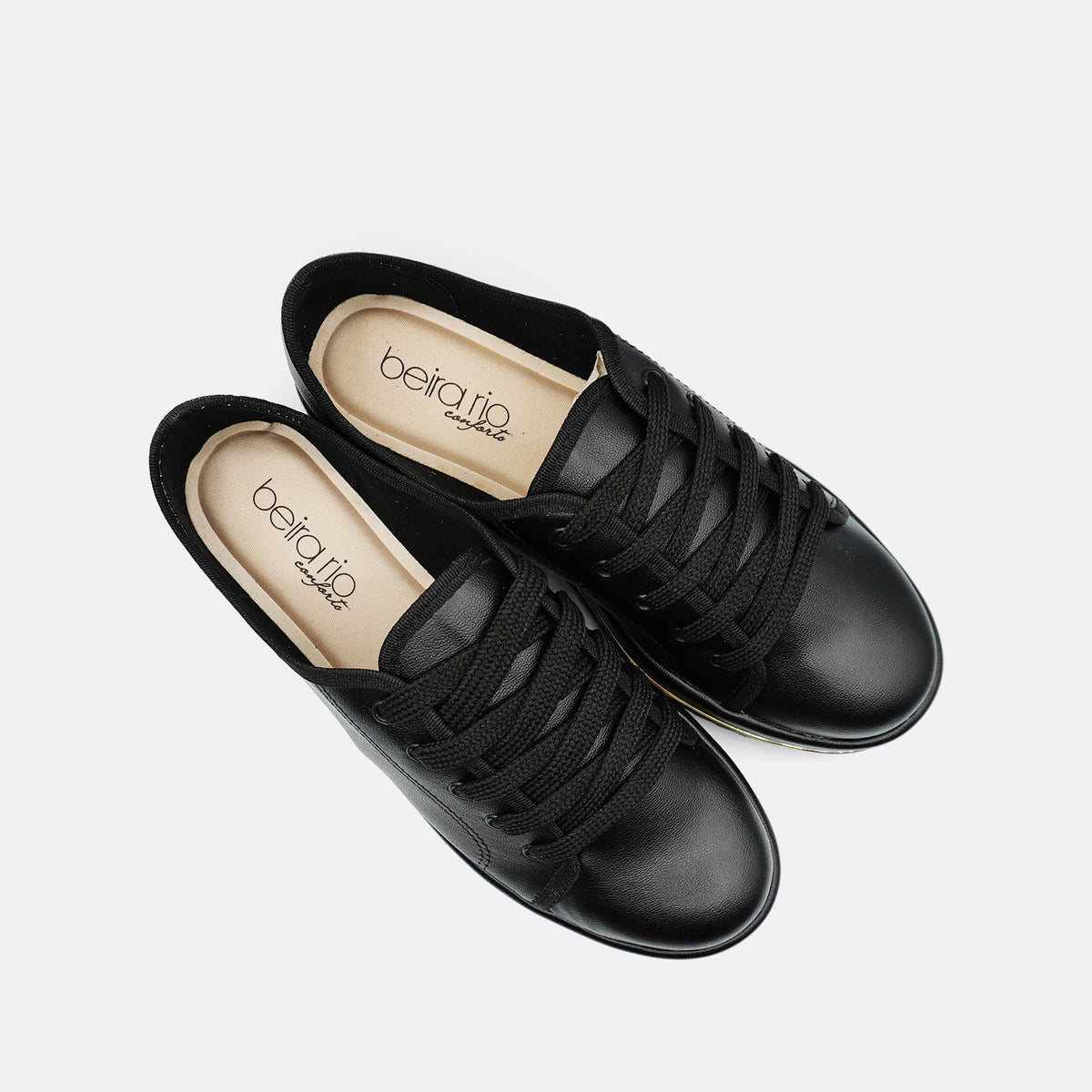 Beira Rio Napa Turim Shoe Black Sneaker