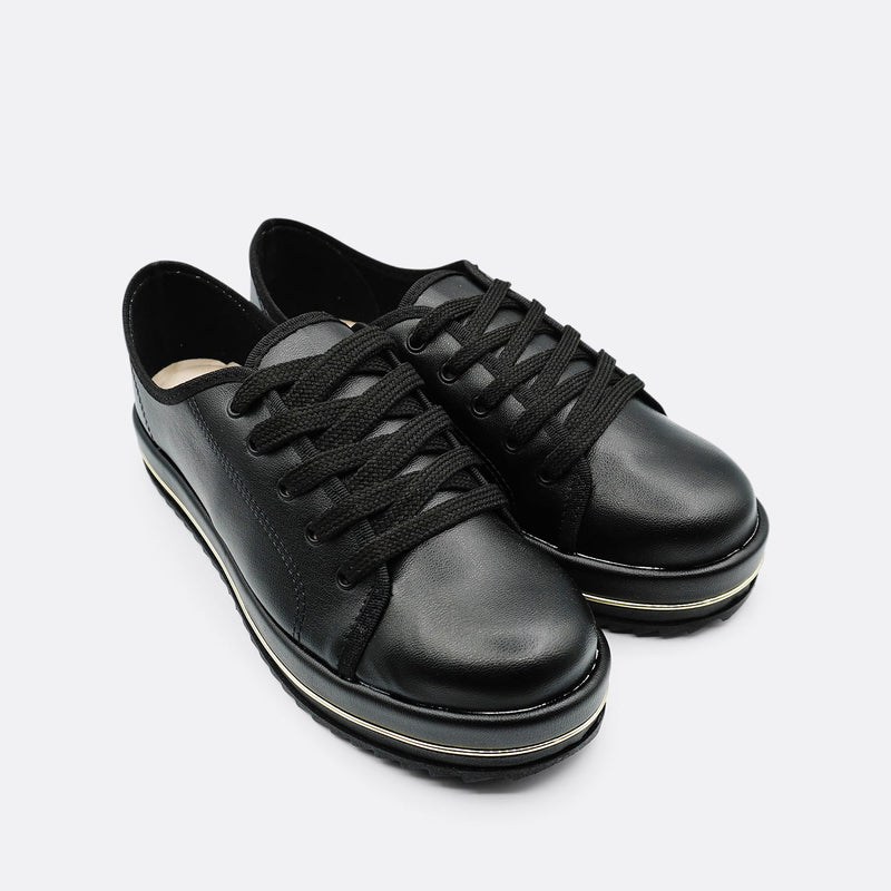 Beira Rio Napa Turim Shoe Black Sneaker