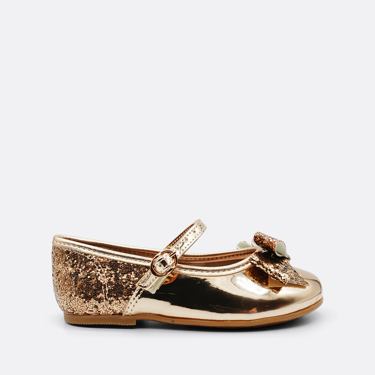 Molekinha Kelly Rose Gold Kids Ballet Shoe