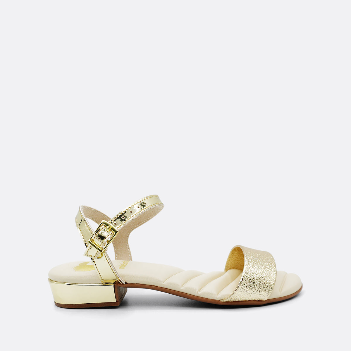 Molekinha Kris Gold Kids Sandal