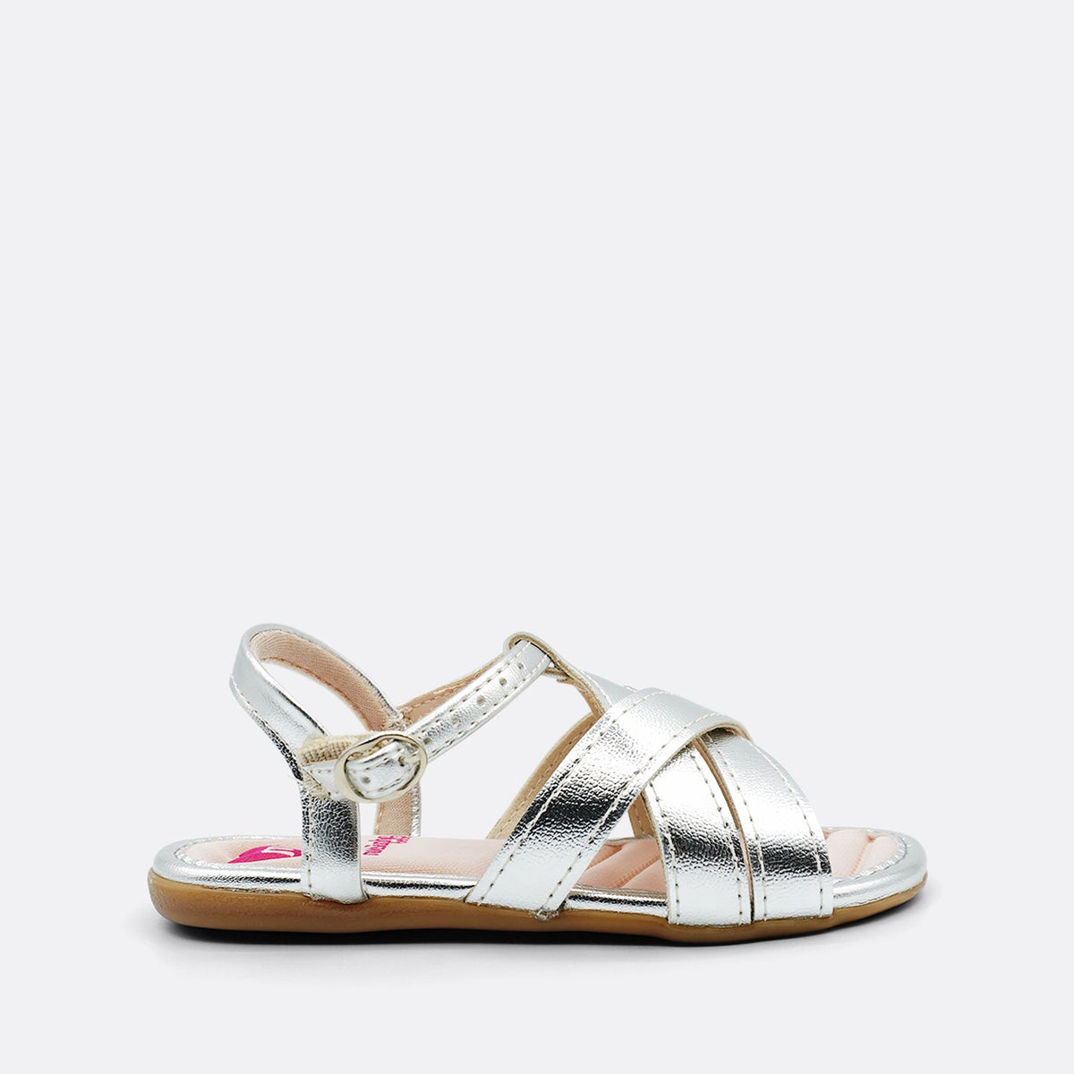 Molekinha Kathy Silver Kids Sandal 