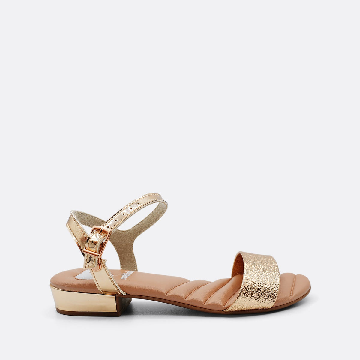 Molekinha Kris Rose Gold Kids Sandal