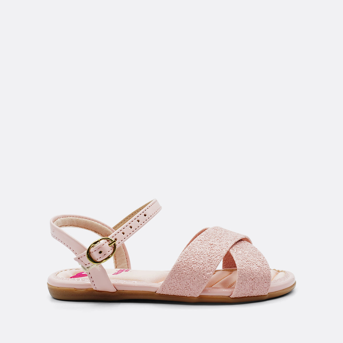 Molekinha Krystal Pink Kids Sandal