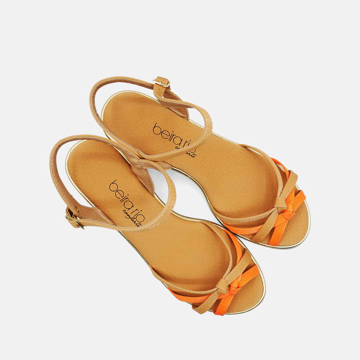 Beira Rio Floather Orange Heel