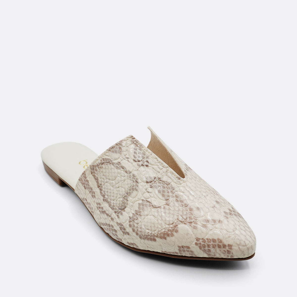 Beira Rio Verniz Croco White Slide