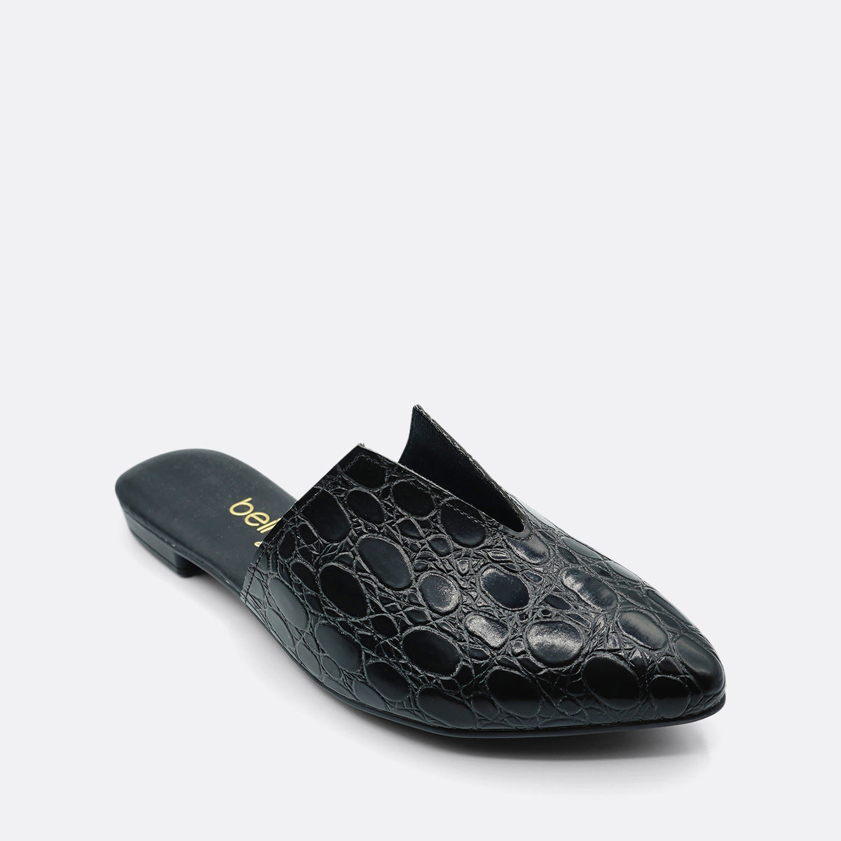 Beira Rio Verniz Croco Black Slide