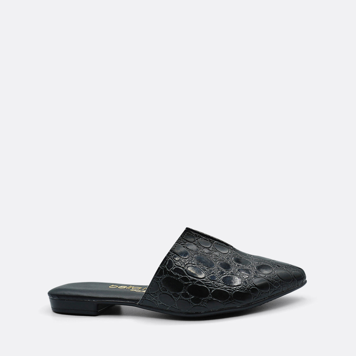 Beira Rio Verniz Croco Black Slide